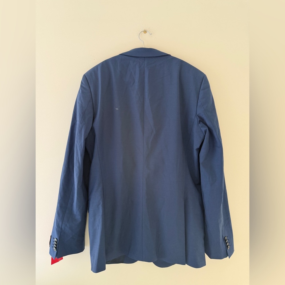 NWT $398 HUGO single-breasted wool-blend blazer sz 42L - Picture 8 of 16